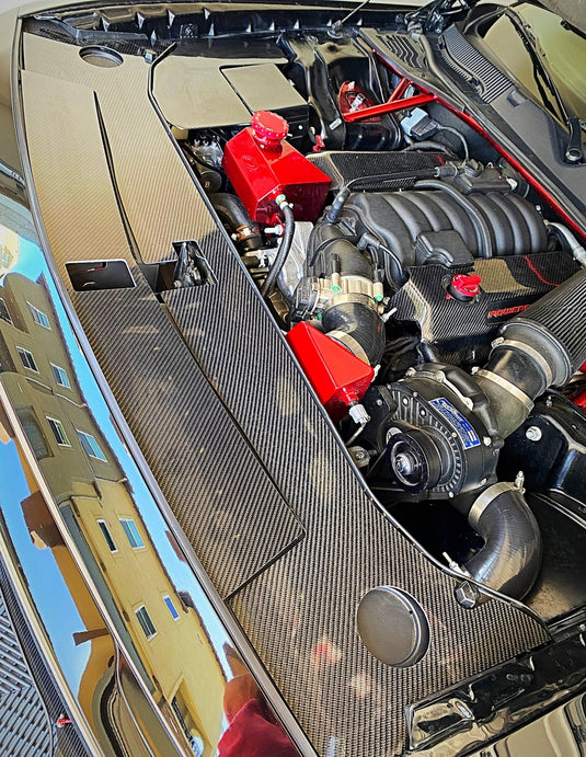 Carbon Fiber Radiator Cover /Dodge Challenger, GT, R/T, SRT 392, Hellcat 2015-2022 - American Stanced