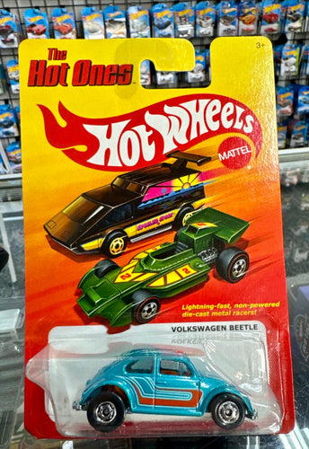 2012 Hot Wheels Hot Ones Volkswagen Beetle Teal - American Stanced