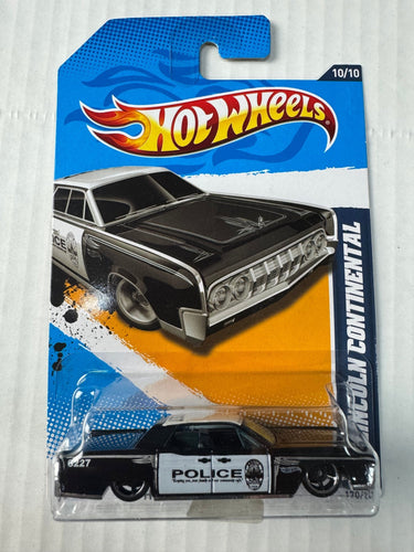 2012 Hot Wheels Lincoln Continental Police Car Main Street 10/10 