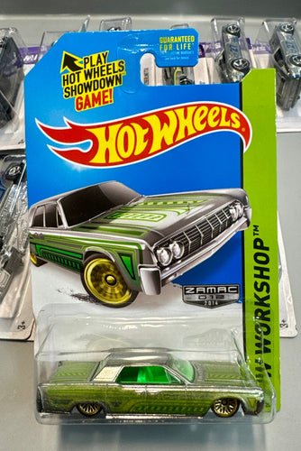 2013 Hot Wheels Worshop '64 Lincoln Continental Zamac 208/250 - American Stanced