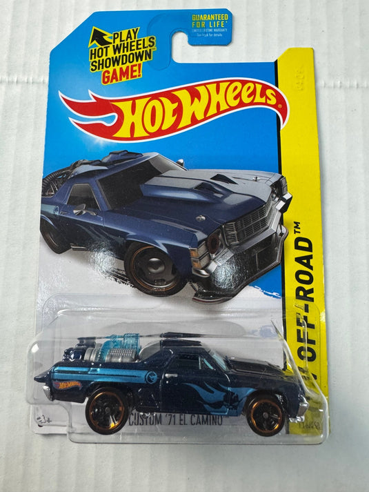 2014 Hot Wheels Treasure Hunt Custom '71 El Camino HW Off - Road - American Stanced