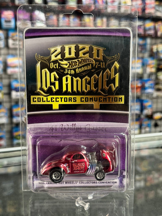 2020 Hot Wheels Los Angeles Collectors Convention 26th Annual '41 Willys Gasser - American Stanced