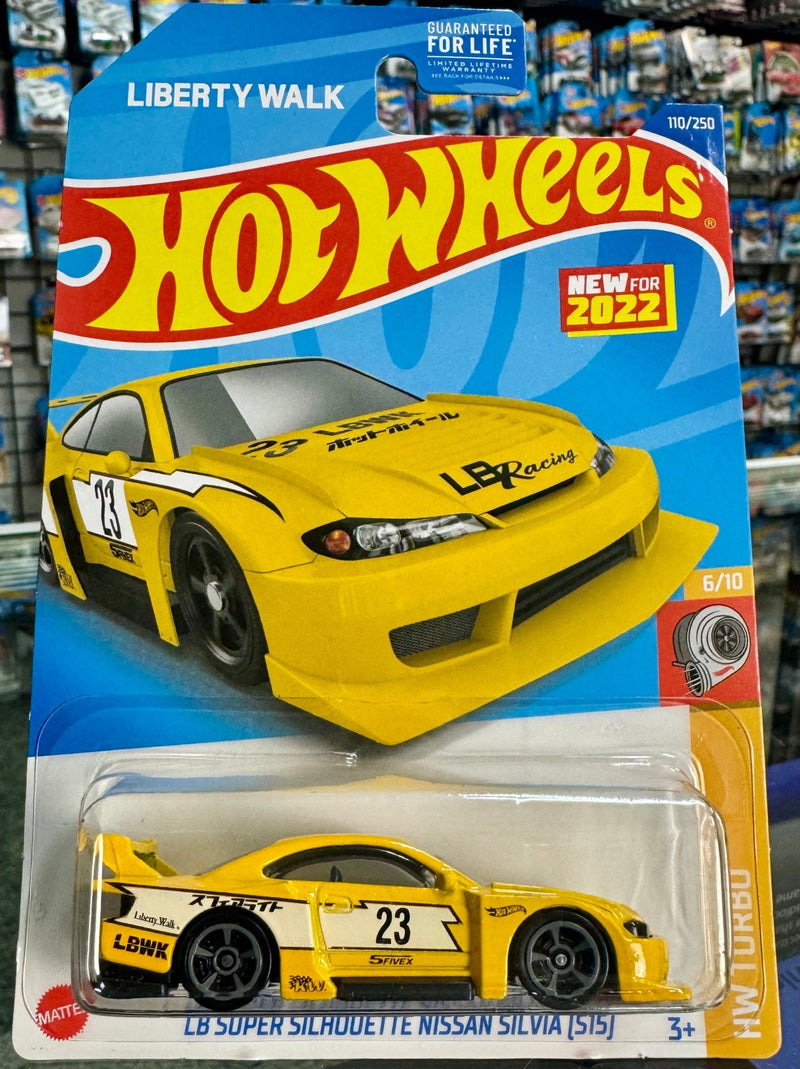 Load image into Gallery viewer, 2022 Hot Wheels Custom LB Super Silhouette Nissan Silvia &quot;S15&quot; Turbo 6/10 Series #63/250 - American Stanced
