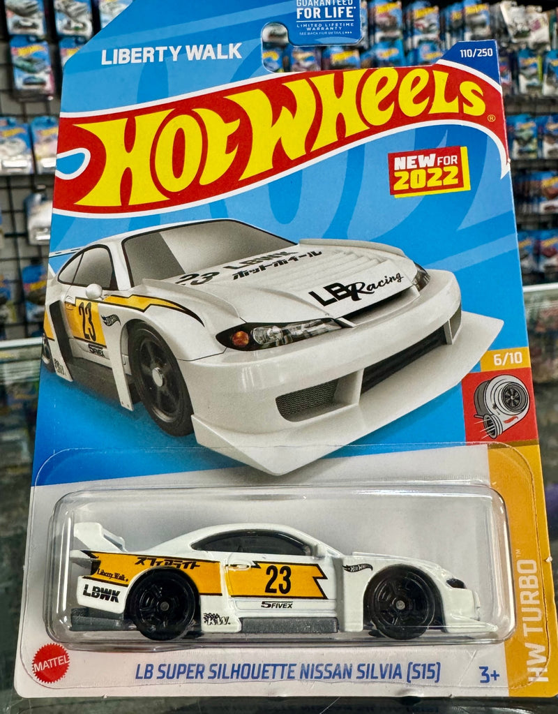 Load image into Gallery viewer, 2022 Hot Wheels Custom LB Super Silhouette Nissan Silvia &quot;S15&quot; Turbo 6/10 Series #63/250 - American Stanced
