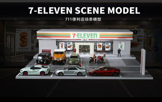 7 - Elevan Diorama with Parking Lot