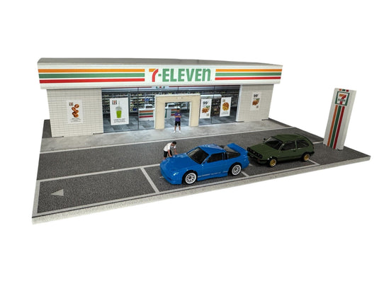 7 - Elevan Diorama with Parking Lot