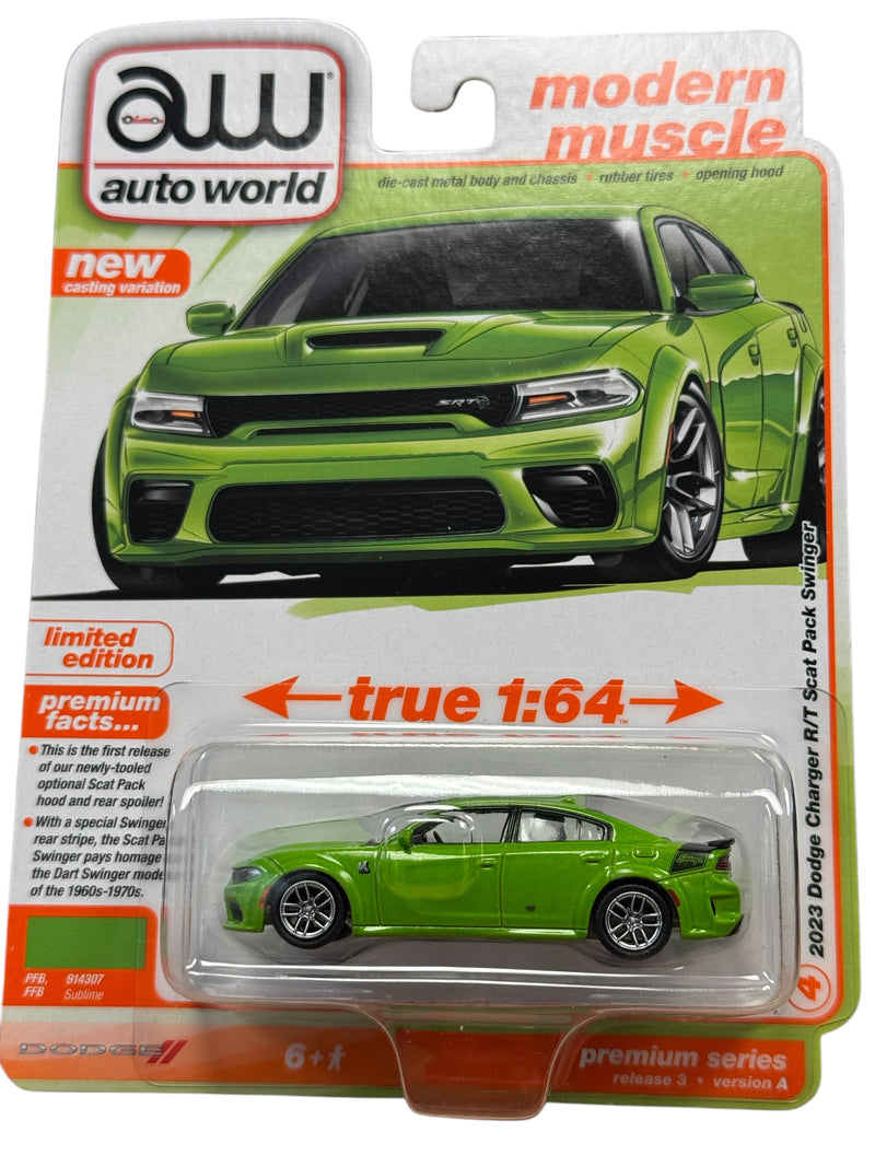 Load image into Gallery viewer, Auto World &#39;23 Dodge Charger R/T Scat Pack Swinger
