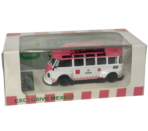 Ady Wheels VW pink bus, Mexico Exclusive - American Stanced