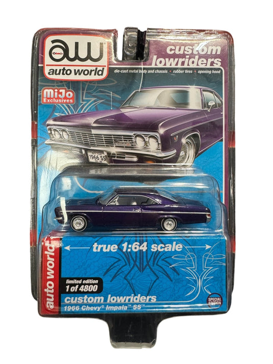 Auto World '66 Chevy Impala SS Lowrider "Purple" - American Stanced