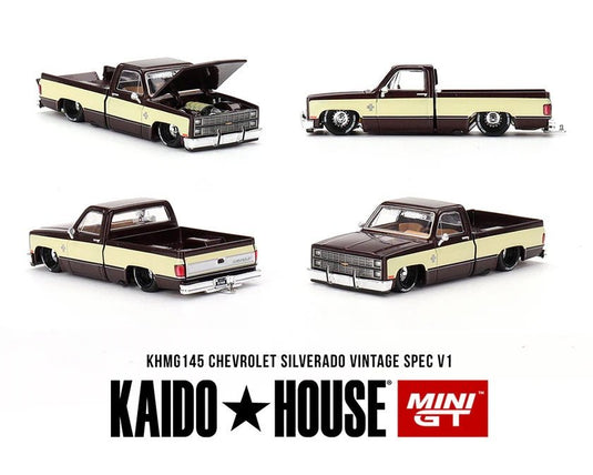 Chevrolet Silverado Kaido Vintage Spec V1 - Two - Tone Brown Cream Kaido House (CHASE) - American Stanced