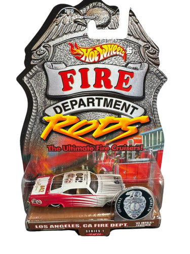 Hot Wheels Fire Department Rods '65 Impala Lowrider - American Stanced