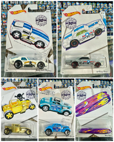 Hot Wheels Larry Wood 50th Anniversary Series Set 10 - American Stanced