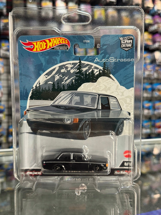 Hot Wheels Premium '73 Volvo 142 GL Car Culture Auto Strasse Series 0/5 (CHASE) - American Stanced