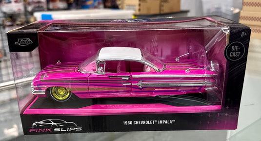 Jada Toys 1960 Chevrolet Impala Pink Slips Series 1:24 Scale - American Stanced