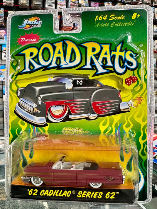 Jada Toys Road Rats Series '62 Cadillac - American Stanced