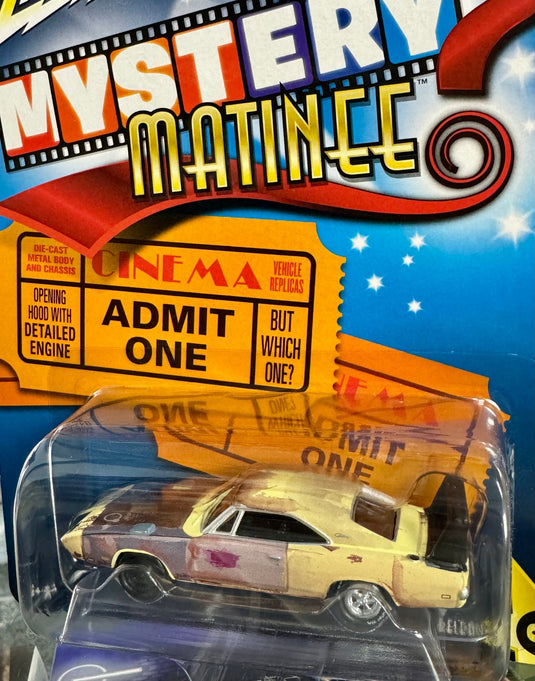 Johnny Lightning Mystery Matinee '69 Dodge Charger Daytona 1:64 Scale Diecast - American Stanced