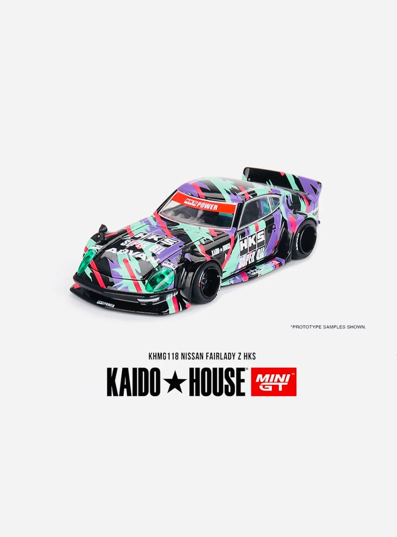 Load image into Gallery viewer, Kaido House Collab Factory Sealed Nissan Fairlady Z HKS #118 - American Stanced
