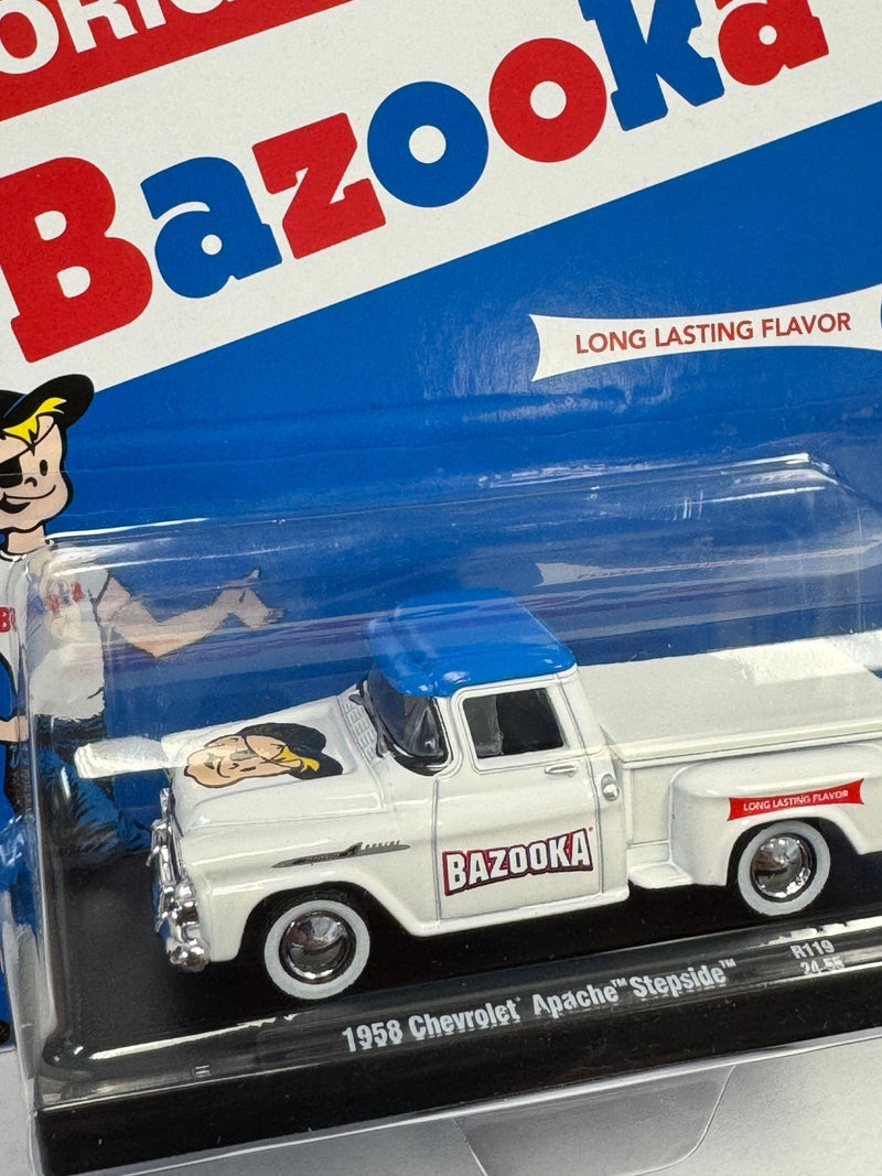 Load image into Gallery viewer, M2 Machines 1958 Chevrolet Apache Stepside &quot;Original Bazooka&quot; 1:64 Scale - American Stanced
