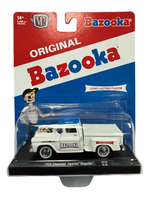 M2 Machines 1958 Chevrolet Apache Stepside "Original Bazooka" 1:64 Scale - American Stanced