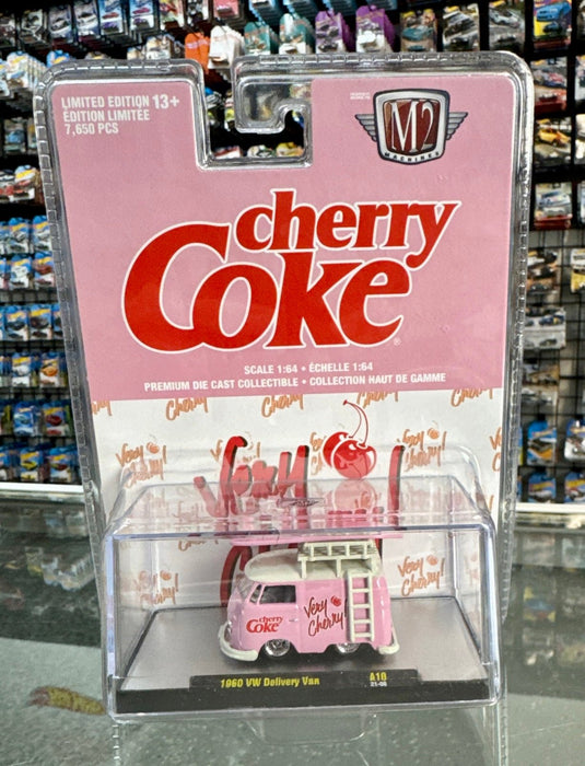 M2 Machines Cherry Coke 1960 VW Delivery Van - American Stanced