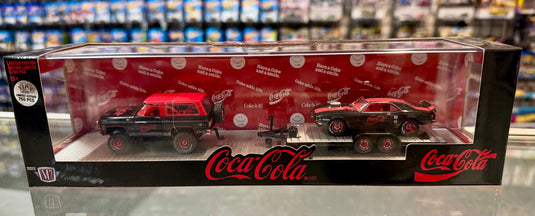 M2 Machines Coca - Cola 1973 Chevy K5 Blazer & 1968 Pontiac Firebird 