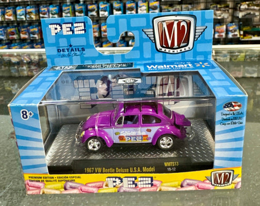 M2 Machines PEZ 1967 VW Beetle Deluxe USA Model - American Stanced