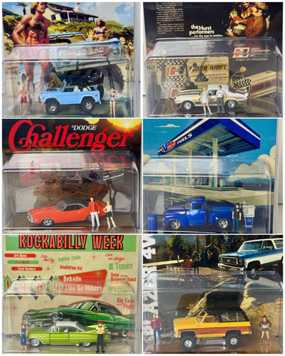 M2 Machines Sets w/ Figurines - American Stanced