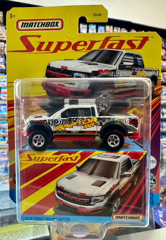 Matchbox 2010 Ford F - 150 SVT Raptor 50th Anniversary Superfast - American Stanced