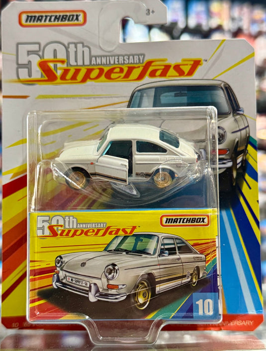 Matchbox '65 Volkswagen Type 3 Fastback 50th Anniversary Superfast - American Stanced