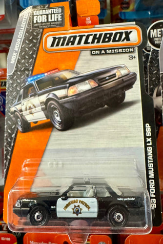 Matchbox '93 Ford Mustang LX SSP Highway Patrol - American Stanced