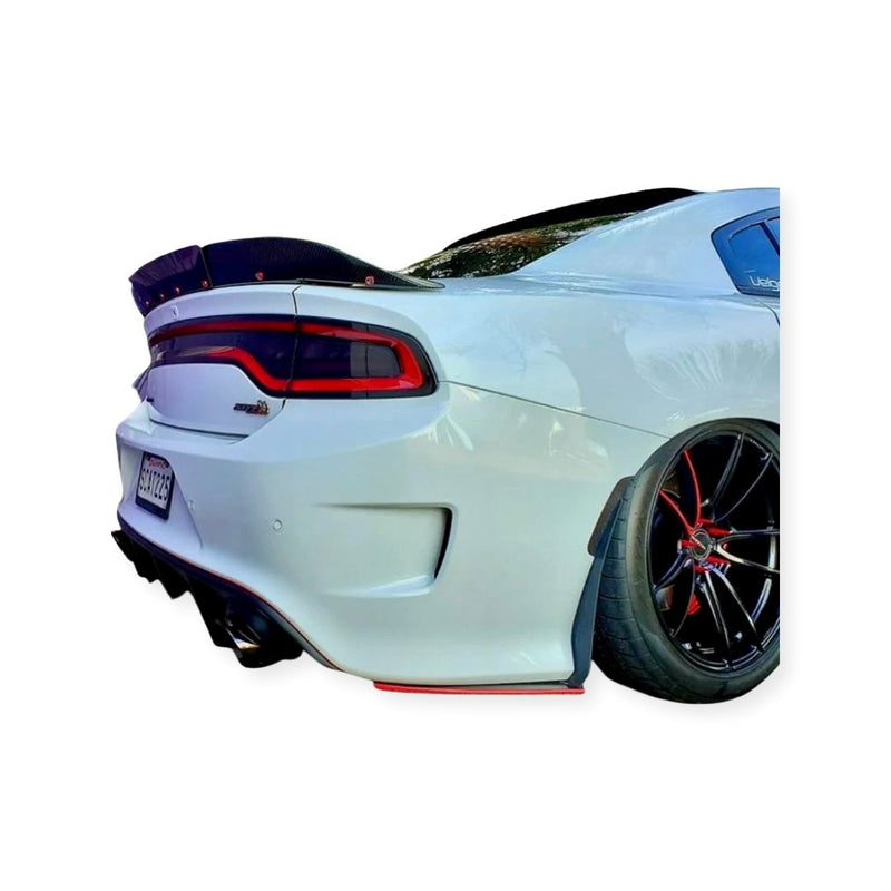 Load image into Gallery viewer, 2012+ UP Dodge Charger Carbonfiber Rear Side Skirts - American Stanced
