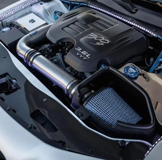 Aluminum 4 Piece Engine Bay Set / Chrysler300, C, S, SRT 2015-2022 - American Stanced