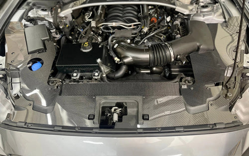 Aluminum / Carbon Radiator Cover /Mustang GT, 2018-2023 Gen3 - American Stanced