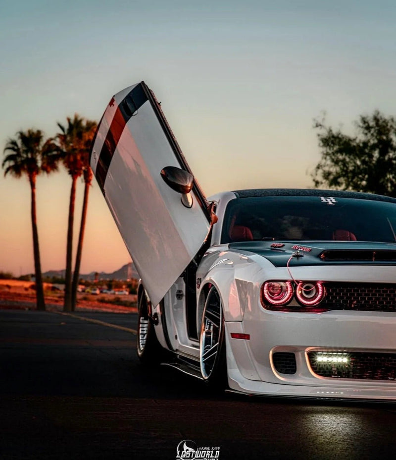 Load image into Gallery viewer, Aluminum Side Skirts Dodge Challenger - American Stanced
