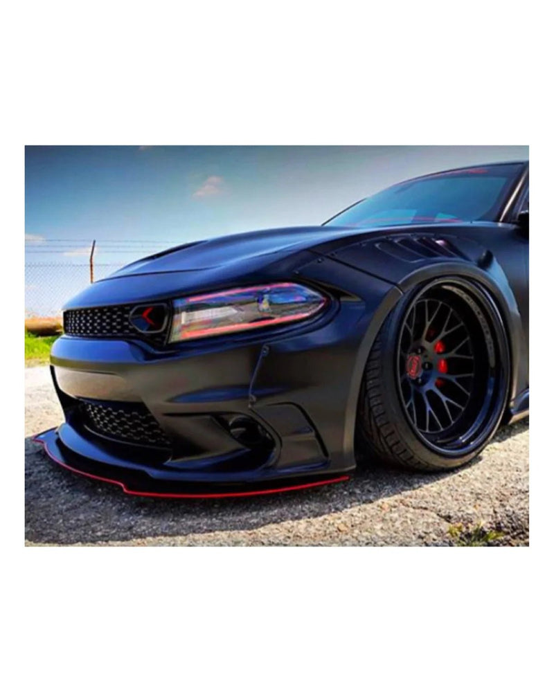 Load image into Gallery viewer, Aluminum Stealth Splitter / Dodge Charger, GT, R/T, SRT 392, Hellcat 2015-2021 - American Stanced
