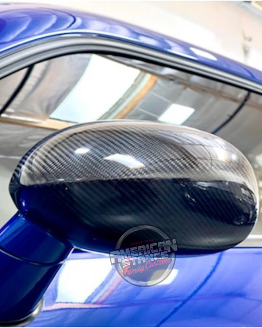 Carbon Fiber Mirror Covers / Dodge Challenger GT, R/T, SRT 392, Hellcat, Widebody 2015-2022 - American Stanced