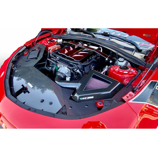 Carbon Fiber Radiator Cover Chevy Camaro 6th Gen 2016-2023 - American Stanced