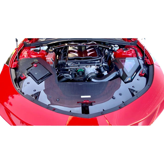 Carbon Fiber Radiator Cover Chevy Camaro 6th Gen 2016-2023 - American Stanced