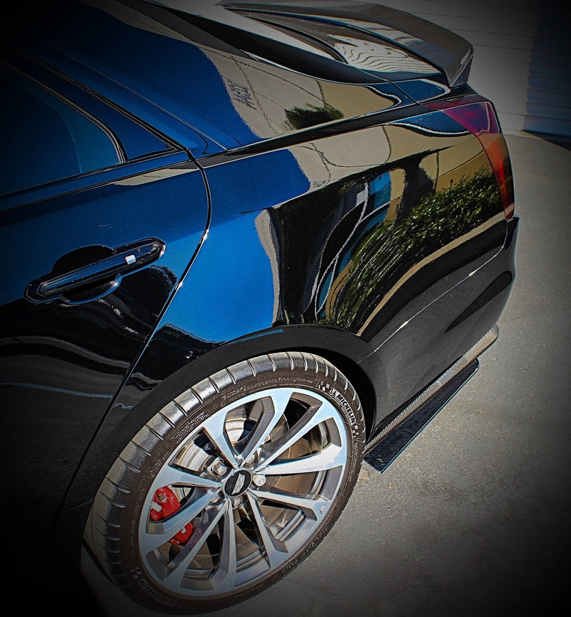 Load image into Gallery viewer, Carbon Fiber Rear Side Spats / 16-19 Cadillac CTS-V - American Stanced
