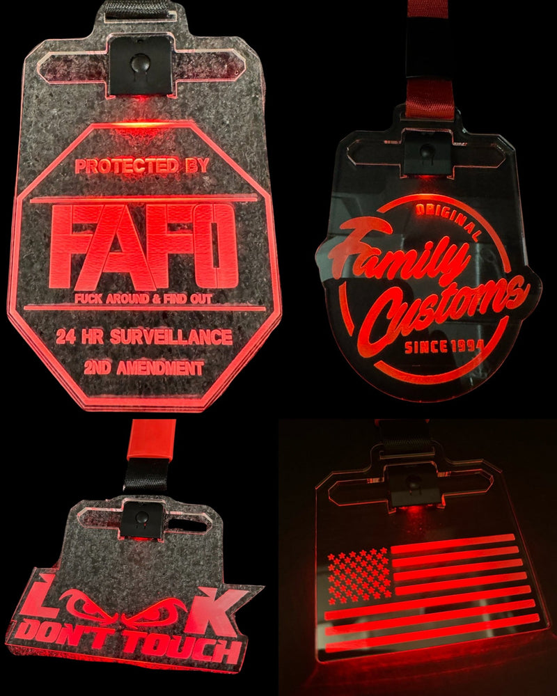Load image into Gallery viewer, Custom LED Hand Strap Charms - American Stanced
