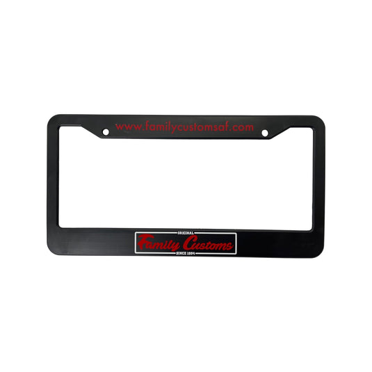 Family Customs License Plate Frame - American Stanced