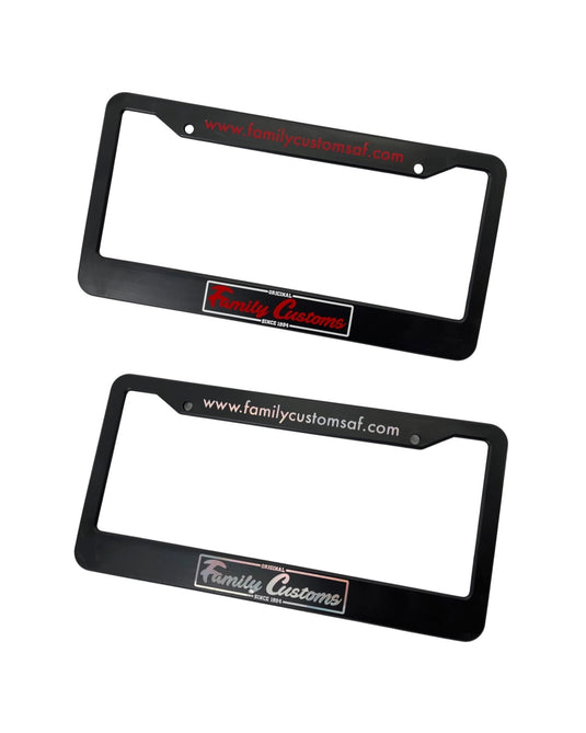 Family Customs License Plate Frame - American Stanced