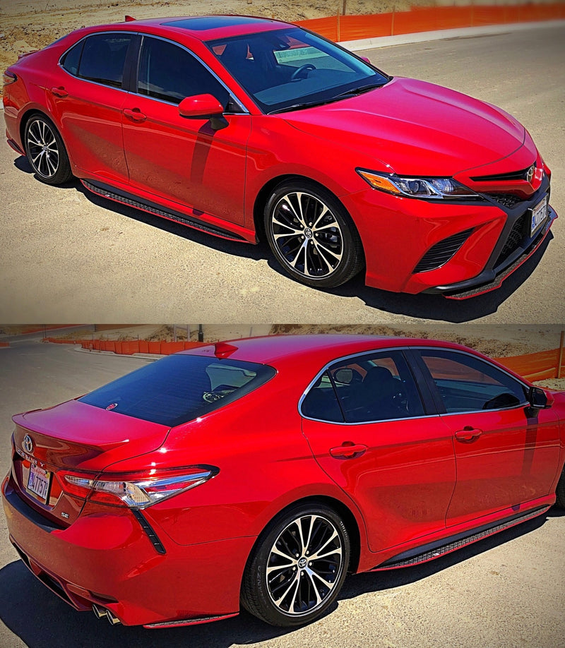 Load image into Gallery viewer, Toyota Camry Aluminum Fiber Side Skirts / 2018-2022 - American Stanced

